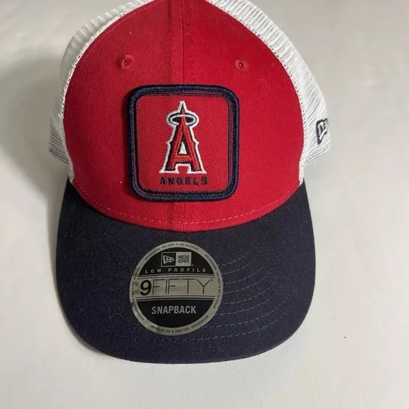 Los Angeles Angels New Era 9Fifty SnapBack Men's Cap Hat Red New