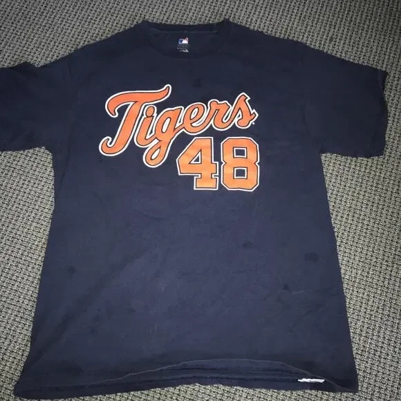 Detroit Tigers Rick Porcello #48 T-Shirt Adult Large‎