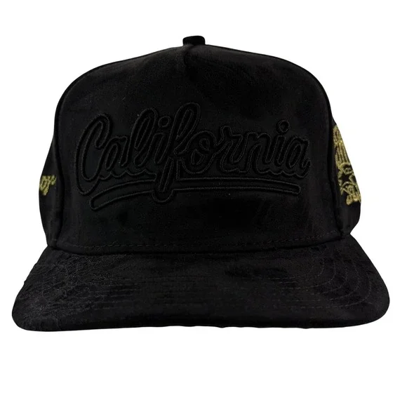 Daniel Luu Purpose Dreams Dont Sleep Black Suede Snapback Hat NEW