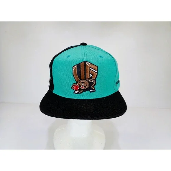 Mitchell & Ness‎ Vancouver Grizzlies Snapback Hat Teal Black NBA Basketball