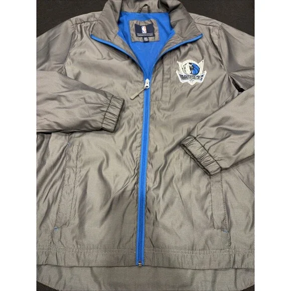 G-III Sports Carl Banks NBA Dallas Mavericks Full-Zip Track Jacket Sz Small Grey