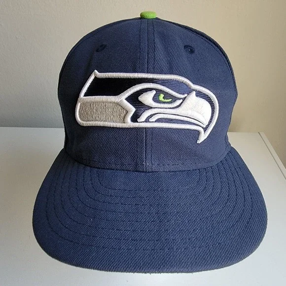 NFL Seattle Seahawks‎ New Era 59fifty Cap Hat Size 7 Polyester Blue