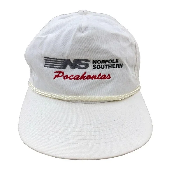 Vintage‎ Norfolk Southern Trucker Hat Cap Pocahontas Railroad Railway 90s AU9