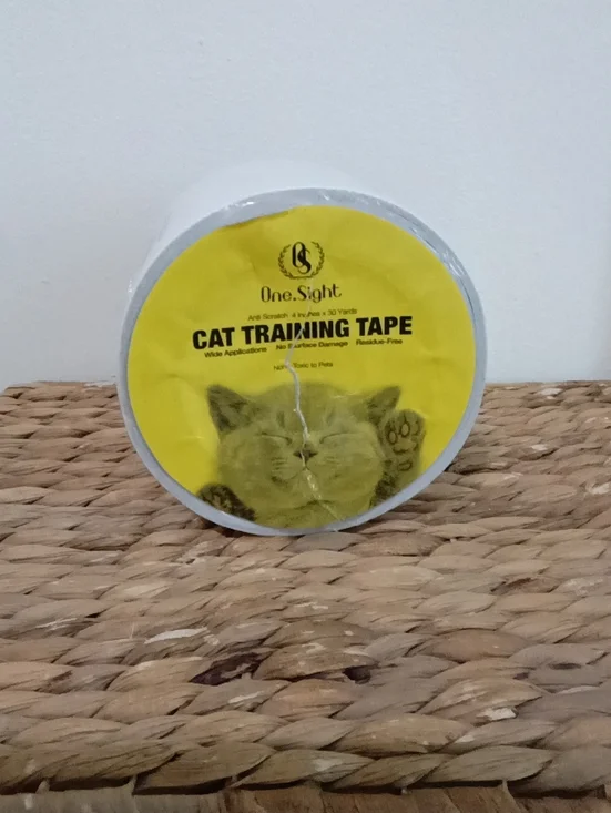 One Sight Anti Cat 😺 Scratch Tape, 4 inches x 30 Yards Transparent Clear Tape.