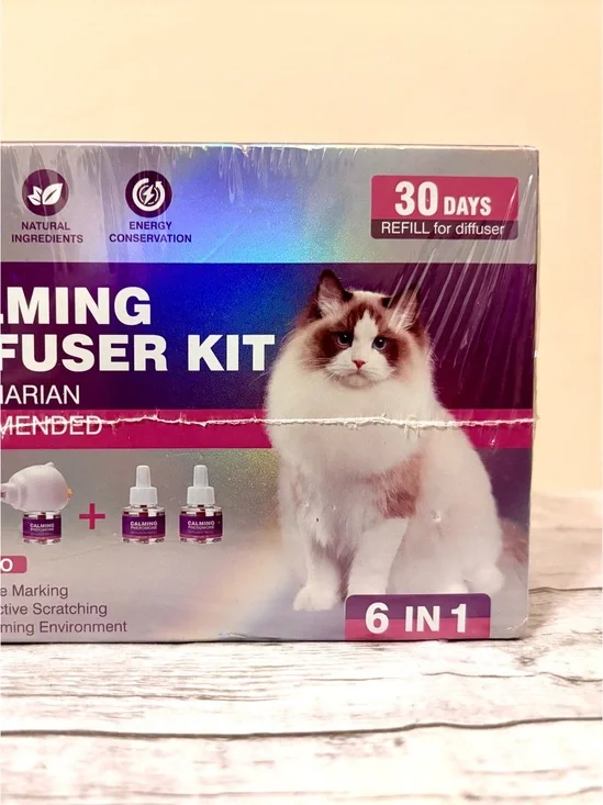 NIB Tcllka Cat Calming Pheromone Diffuser Kit - 6-in-1 Starter Pack (30 Days)