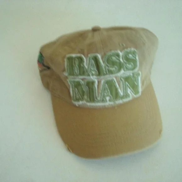 BASS MAN FISHING RARE HAT CAP VINTAGE‎ 00S Y2K K2