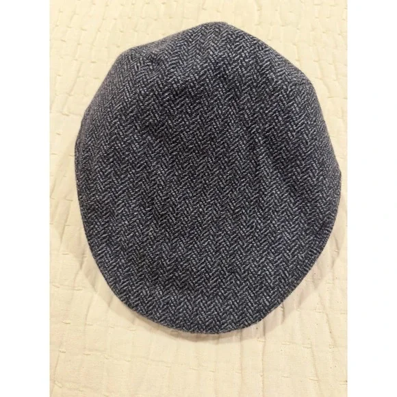 Mucros Weavers Workshop Irish tweed Hounds Tooth flat cap peaky size medium
