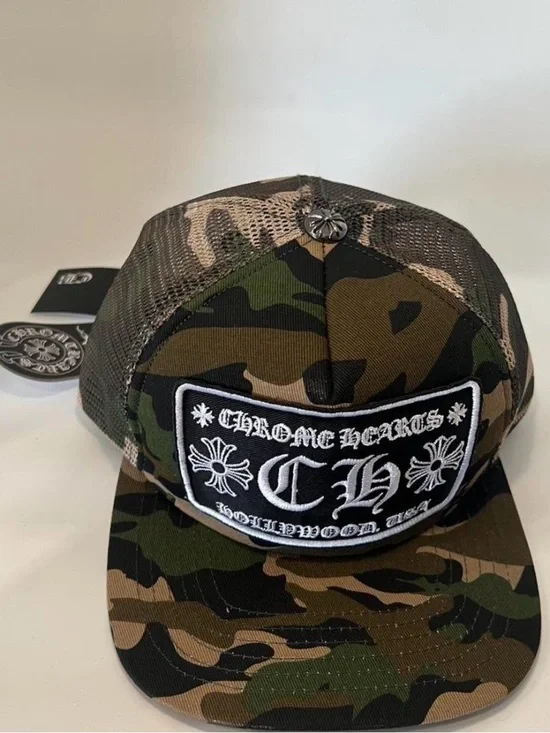 Chrome Hearts Camo Trucker Hat Never Worn  Excellent condition with tags