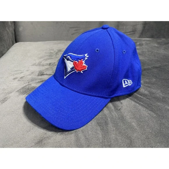 Toronto Blue‎ Jays Hat Cap Fitted Mens Med/Large Blue White MLB Baseball New Era