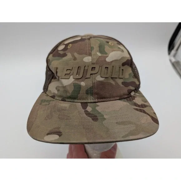 Leupold Richardson 862 Trucker Hat Mens Camo Mesh Snapback Cap Multicam Brown
