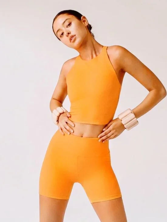 Beyond Yoga set refocus gym tank & high rise 5