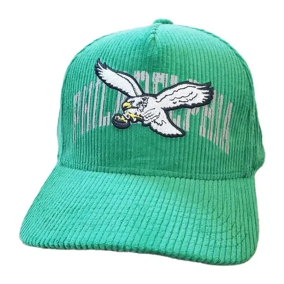 NWT Philadelphia Eagles Mitchell & Ness Stamp Pro Pinch Fit Snapback Hat Cap