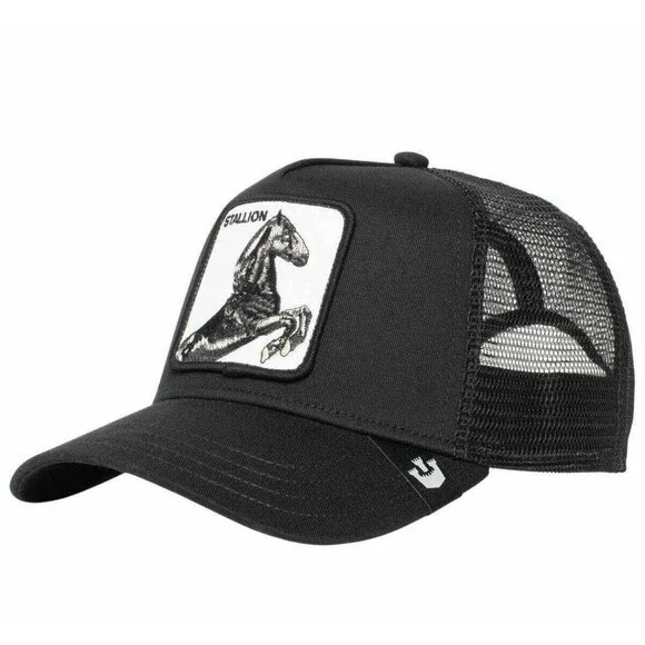 Goorin Bros The Stallion Trucker Hat - Black Stallion