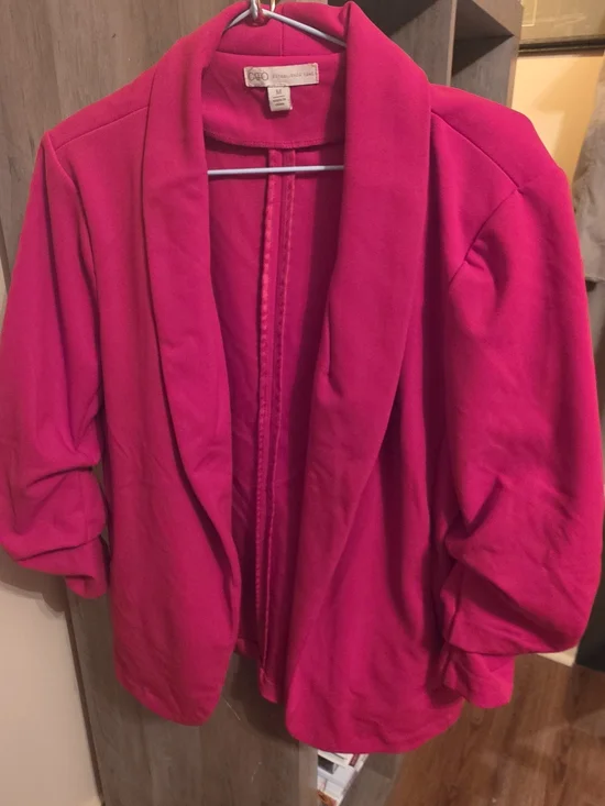 Cato Vibrant Red Open-Front Blazer & Pants