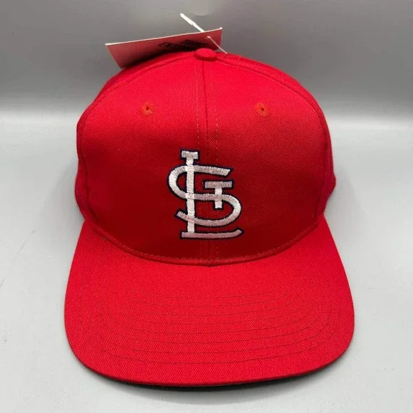 Vintage St. Louis Cardinals MLB Hat Men Red Twins Enterprise Snap Back Cap New