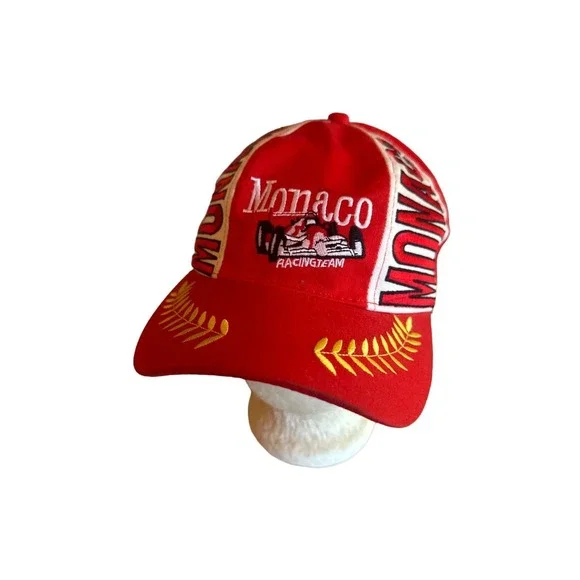 Monaco Racing Team Large Graphic Baseball Hat‎ Cap Adjustable