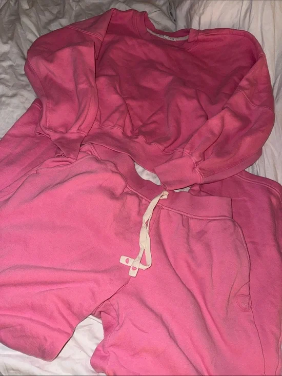 Celebrity Pink Girls Hot Pink Sweatshirt & Joggers Set