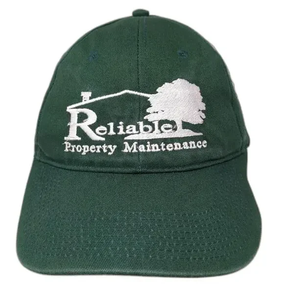 Bayside Baseball Cap Green OSFM Reliable Property Maintenance Made in USA Hat