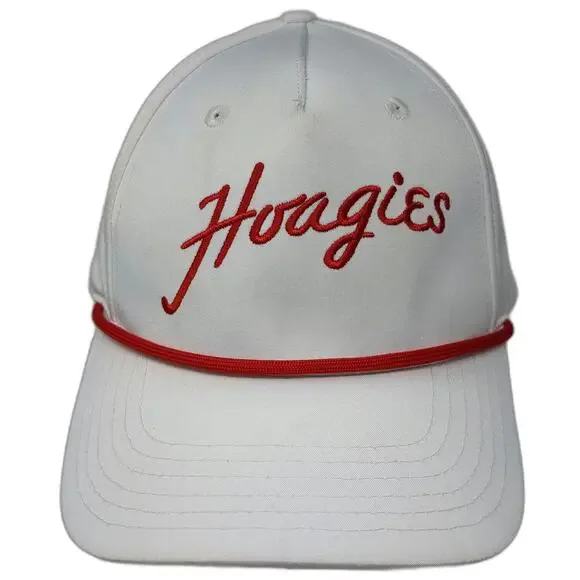 Wawa 5 Panel White One Size Hoagies Red Rope Script Snapback Polyester Hat