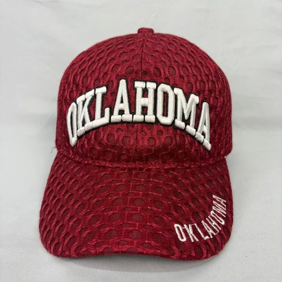 Unbranded Oklahoma Sooners Hat Mesh Cap Mens OSFM Red Embroidered NCAA