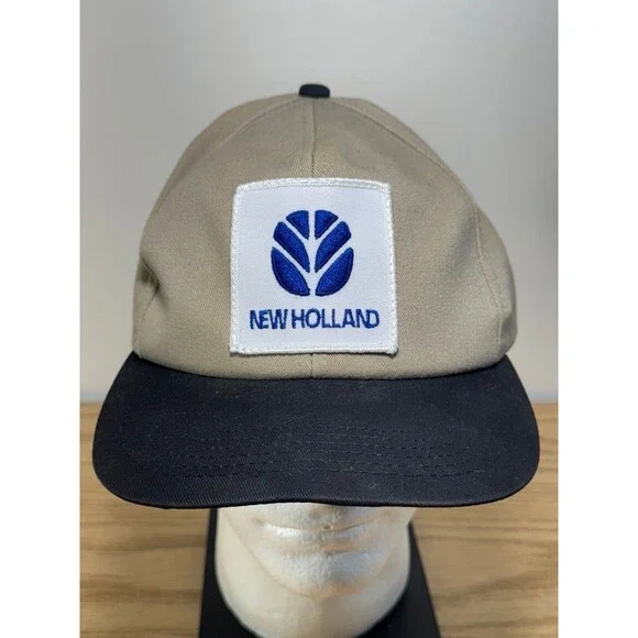Vintage New Holland Patch Trucker Farm Snapback Hat‎ K-Products USA