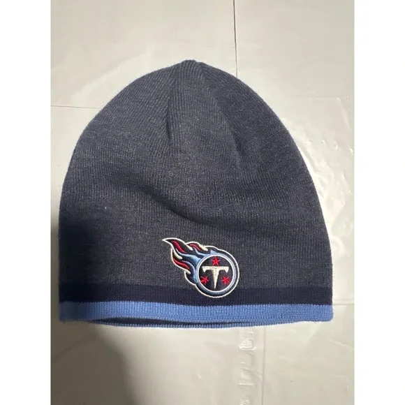 Tennessee Titans NFL Reebok Beanie‎ Hat Knit Winter Cap Football Blue Gray