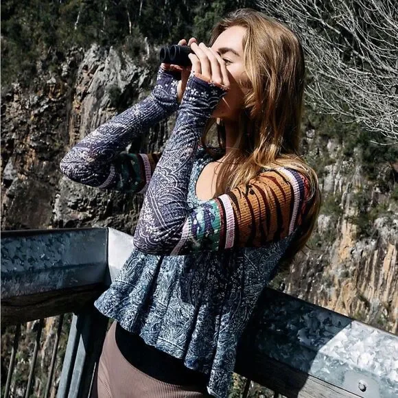 Free People Movement Soul Searcher Hoodie Size L Boho