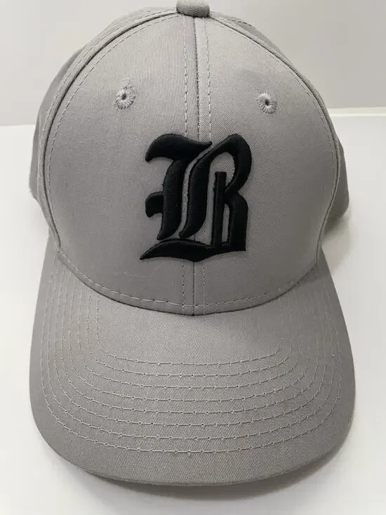 Vintage The Game R Logo SnapBack Baseball Cap Hat Gray Black Embroidered
