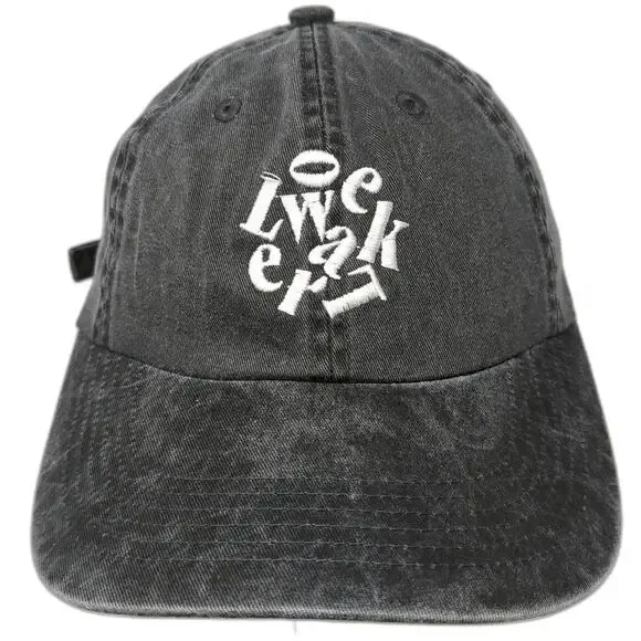 Port Authority Baseball Cap Gray One Size Slideback Unstructured Cotton Logo Hat