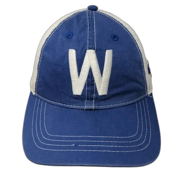 Wallingford LL Pacific Headwear Blue White One Size Trucker Hat Snapback 70th