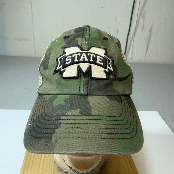 Mississippi‎ State Bulldogs 47 Brand Camo Trucker Hat Adjustable Mesh Cap MSU