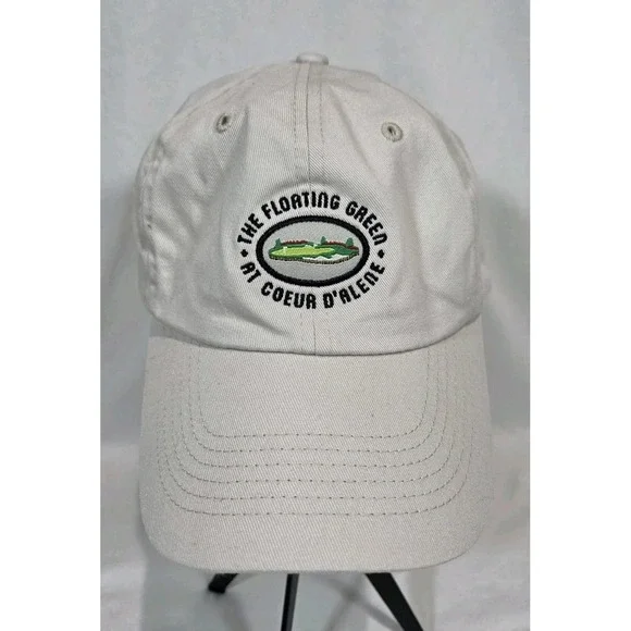The Floating Green‎ At Coeur D'alene Idaho Hat Cap Strap Back Golf Adjustable