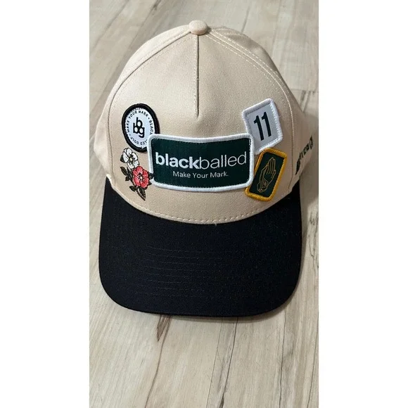 Blackballed Golf Amen Corner Snapback‎ Hat 5 Panel Patch Cap