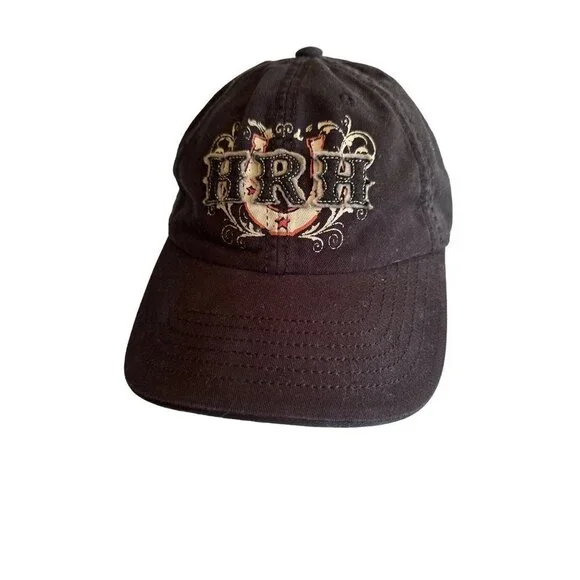 Hard Rock Hotel Baseball Cap Black‎ HRH Las Vegas Horseshoe Adjustable Hat