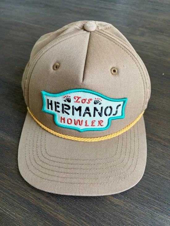 Howler Brothers Los Hermanos Badge Structured Snapback Hat Cap
