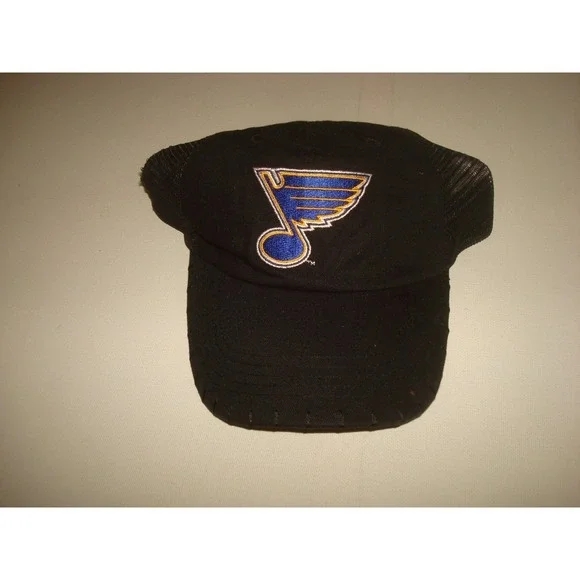 ST LOUIS BLUES  PROMO TRUCKER   90S SNAPBACK  HAT CAP VINTAGE DEADSTOCK‎ R1
