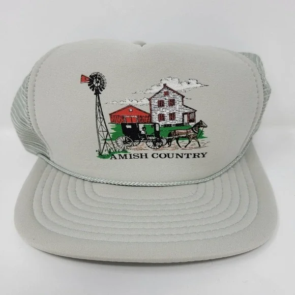 Amish Country Graphic Vintage Snapback Trucker‎ Hat By Cobra Caps