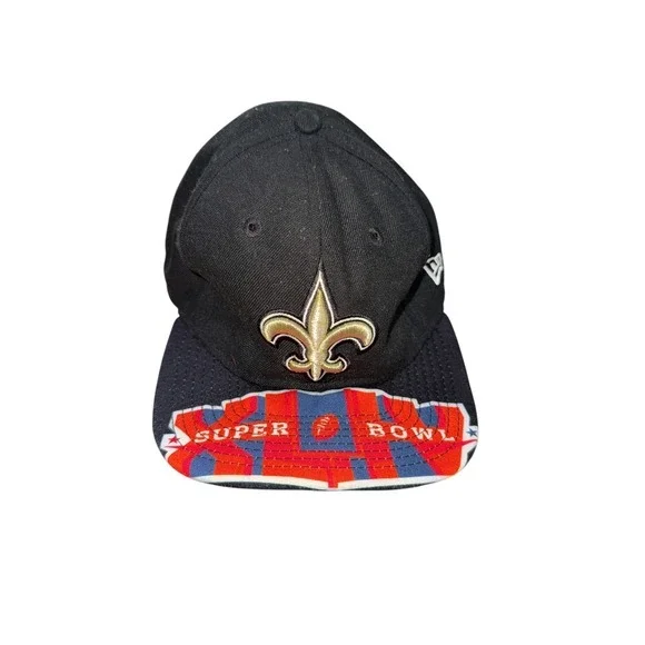 New Era NFL Super Bowl XLIV‎ New Orleans Saints Baseball Hat Pre-Owned Mens OSFM