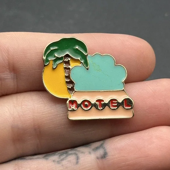 Motel Cloud Palm Tree Sun Lapel‎ Hat Pin