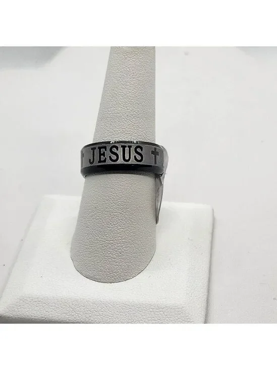 Brand New Stainless Steel Jesus Cross Ring