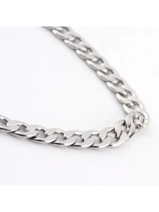 Chain--Stainless Steel 3mm Curb Link  24