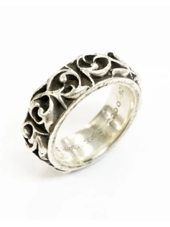 Chrome Hearts Eternity Vine Band Ring Silver