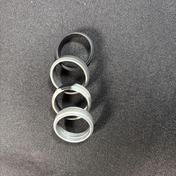 Rubber men’s ring four pack black camo size 13 New in package