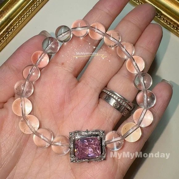 Clear Quartz Bracelet 9mm