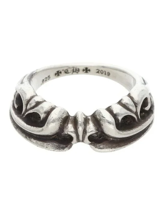 Chrome Hearts Half KT K&t Silver Ring