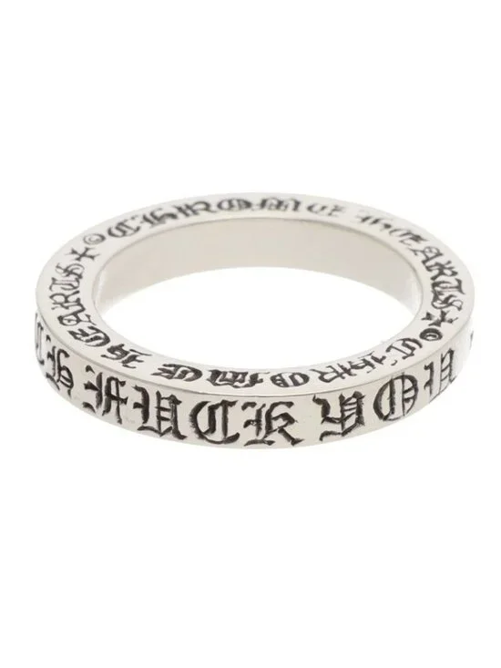 Chrome Hearts mm Spacer Fuckyou Silver Ring