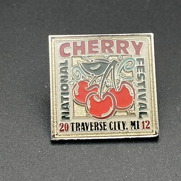 2012 National Cherry Festival Traverse City Michigan Lapel Hat‎ Pin