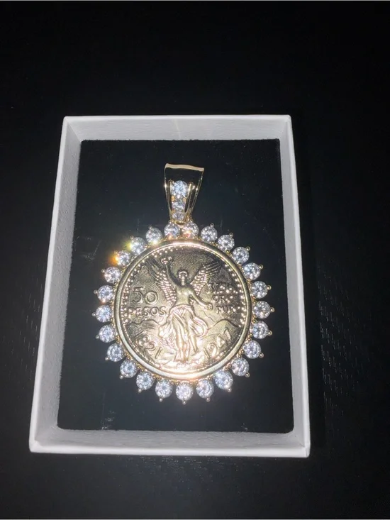 14k gold plated centenario coin