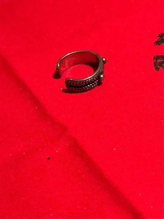 Adjustable Braided Unisex Ring in Sterling Silver