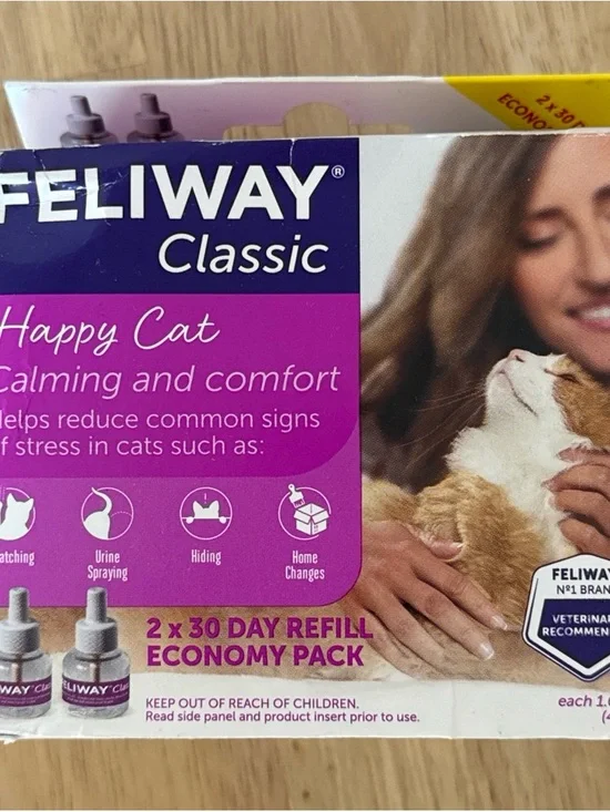 Feliway Classic Happy Cat Calming and Comfort 2 x 30 Day Refill Economy Pack♥️